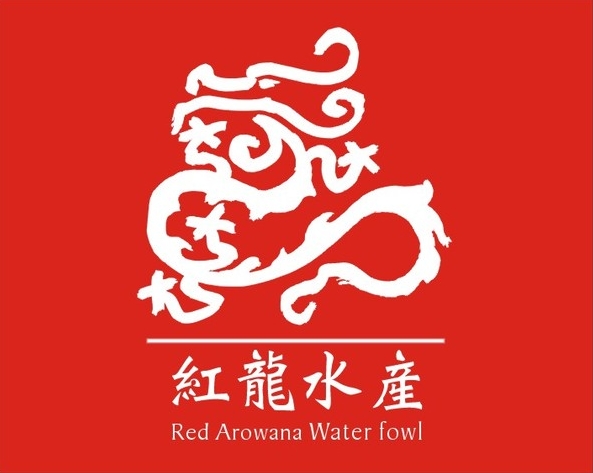 紅龍水產：CIS主視覺系列設計【原創手繪】